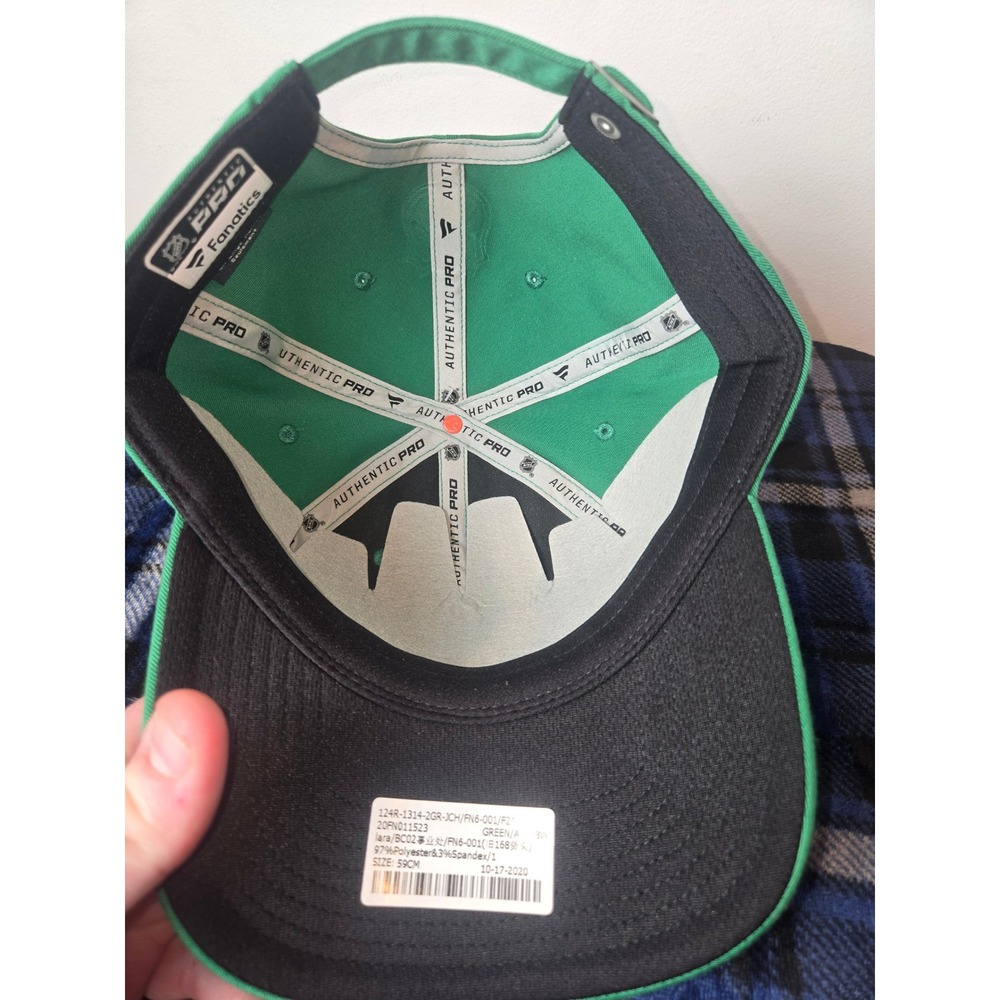 Dallas Stars Fanatics Authentic Pro Locker Room Team Adjustable Green Hat - Picture 4 of 5